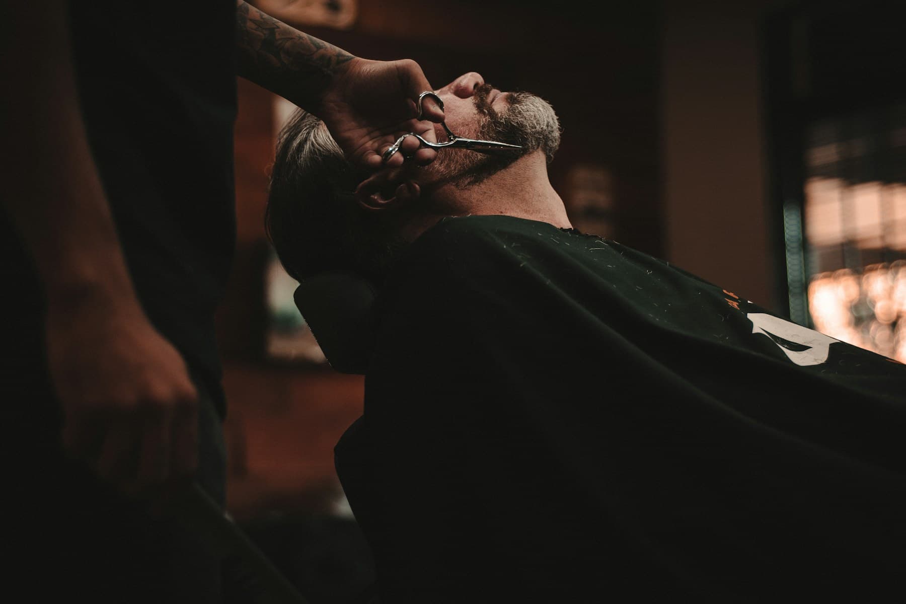 Barber chair in a classic barbershop